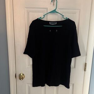 Karen Scott Black Top